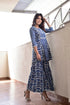 MULMUL INDIGO ARIAN SHARARA SET MULMUL INDIGO ARIAN SHARARA SET